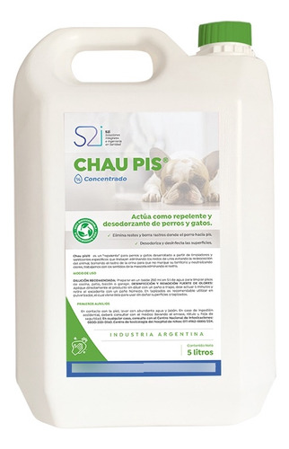 Aromatizador Chau Pis Concentrado 5 Lts Fragancia Neutra