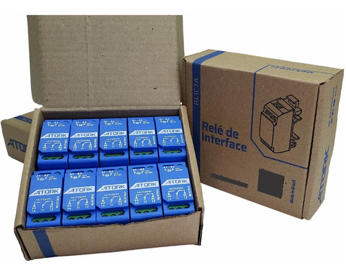 10 Relés Interface Acoplador Atork, 220 Vac