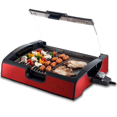 Parrilla Electrica Antiadherente Ecokeramik Ursus Trotter Rojo
