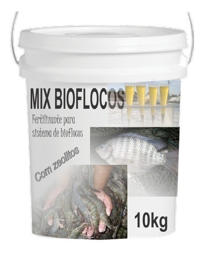 Imagem 2 de 3 de Mix Bioflocos-fertilizante Aquícola Para Sistema De Bft - 5k