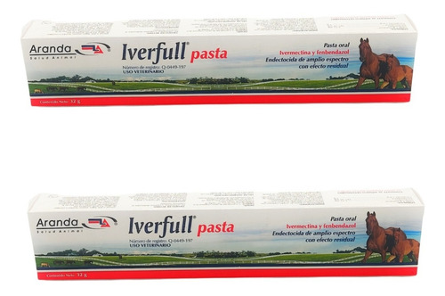 Imagen 1 de 2 de Iverfull Pasta 32g 2pzs
