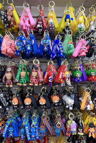 Imagen 8 de 8 de Llaveros De Stitch Goma Muñecos Al Mayor 12 Unidades