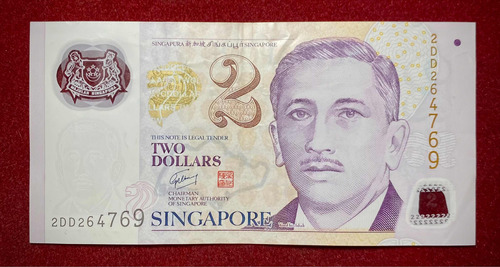 Billete 2 Dólares Singapur 2006 Pick 46 A