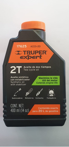 Aceite Sintetico Calidad 473ml Motor 2 Tiempos Truper 17625