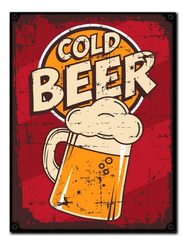 #191 - Cuadro Vintage 30 X 40 - Beer Cerveza Poster Afiche