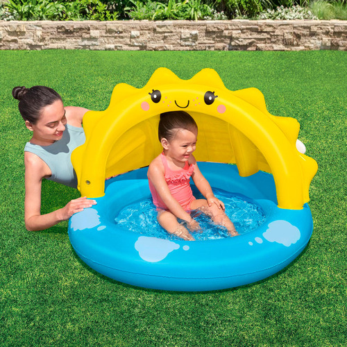 Piscina inflável Bestway com teto para bebês Sunny Day 101x97x71cm