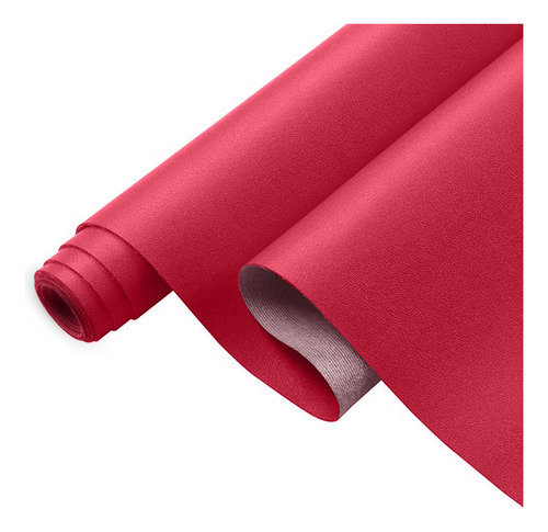 Tela Vinipiel rollo 1.40m x 10m tapizar color rojo liso Be Brandless Tela Jazz