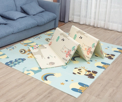 Alfombra Antigolpes Bebe Plegable Reversible 120*180cm