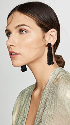 Tovaba Pendientes De Cuentas Negras Pendientes Bohemios Para