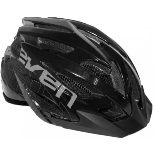 Capacete Elleven Preto C/ Logo Cinza C/ Led (g 60-64)