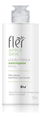 Locao Tonica Adstringente Apple Skin 110ml - Flér Momento de aplicação Dia/Noite Tipo de pele Oleosa