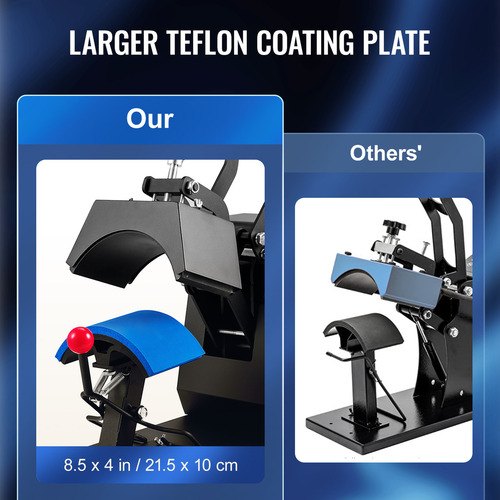 Vevor Máquina Me Prensa De Calor Para Sombreros 4-en-1 Negro