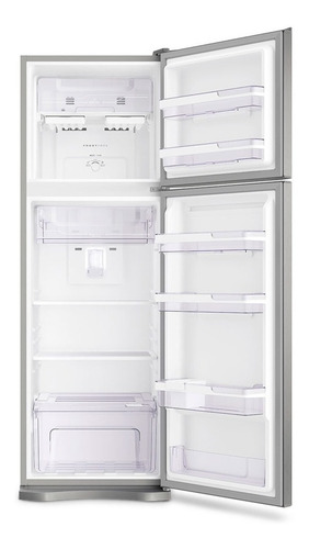 Imagem 3 de 3 de Geladeira frost free Electrolux TF42 inox com freezer 382L 110V