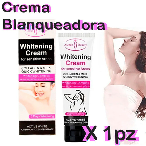 Crema Blanqueadora Con Colágeno Aichun Beauty Y Con Leche 