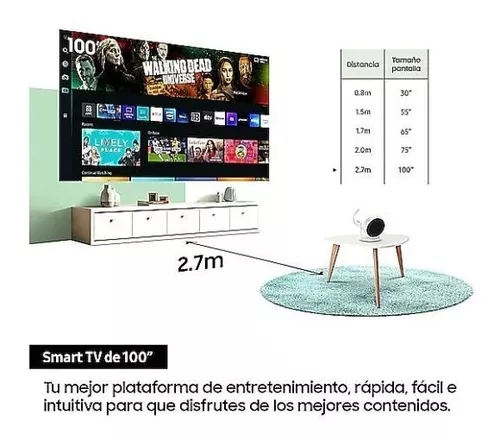 PROYECTOR SMART TV PORTATIL 30 A 100 MARCA SAMSUNG Samsung SP