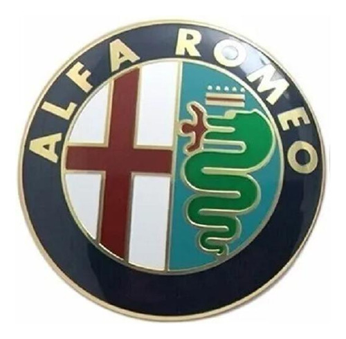 Emblema Alfa Romeo Alumínio - Alta Qualidade - Fita 2 Faces