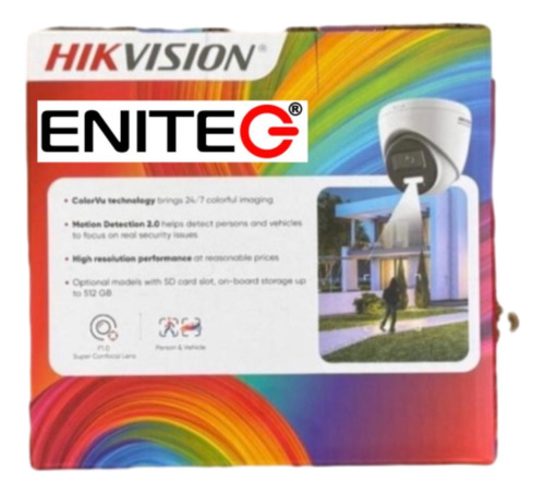 Câmera Hikvision Colorvu Dome Ds-2cd1327g2h-liuf/srb(2.8mm)