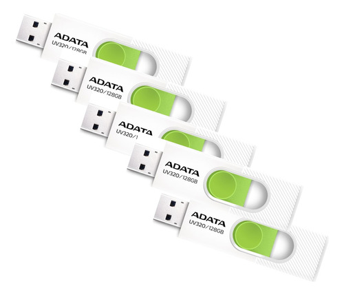 Memoria Usb Uv320 128gb 3.2 Gen 1 Blanco/ Verde Gen 1 Kit 5