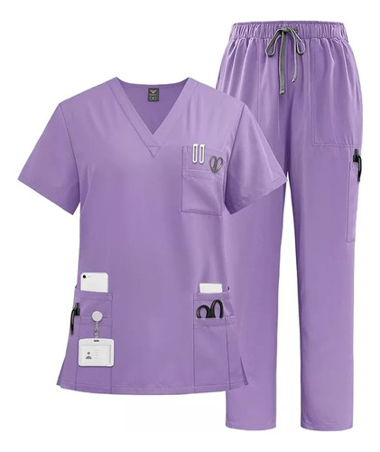 Pijama Quirúrgica Scrub Jogger Uniforme Antifluido Cuello-v
