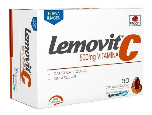 Lemovit 500 Mg Caja Con 30 Cápsulas Líquidas