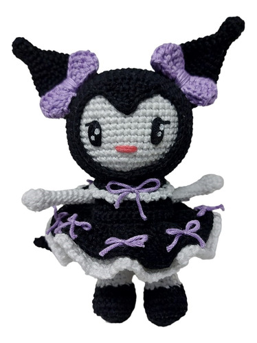 Kuromi Amigurumi Muñeca Tejido A Crochet 18 Cm