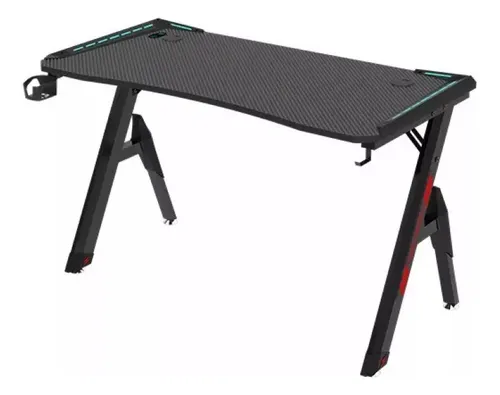 Escritorio Gamer Con Luces 120x60x73cm Negro