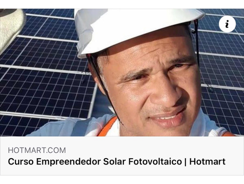 Imagem 1 de 4 de Curso Empreendedor Solar Fotovoltaico