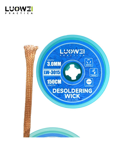 Kit Com 10 Fita Malhas Dessoldadora Lw-3015 3,0mm 150cm
