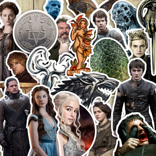 100 Calcomanías Game Of Thrones Stickers Etiqueta Arya Jon