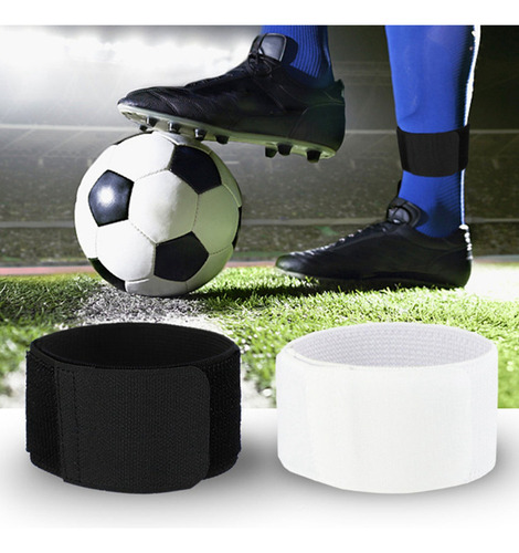 2 Pares De Caneleiras De Futebol Com Fita Adesiva Fixada