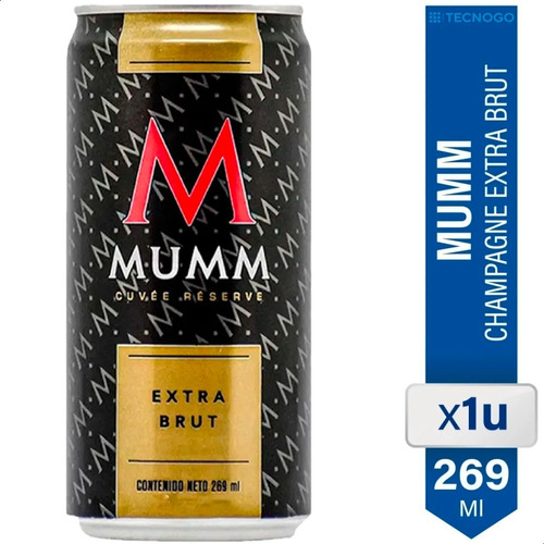 Champagne Mumm Extra Brut Cuvee Reserve Lata - 01almacen