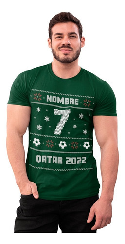 Playera Personalizada Nombre Y No. -ugly Sweater -qatar 2022