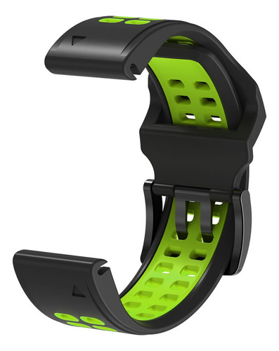Pulseira Esportiva Moderna Para Fenix 7x Fenix 6x Fenix 5x Cor Preto/verde