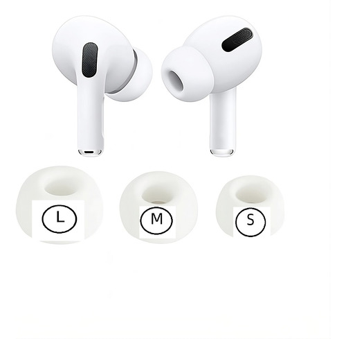 Chupitas Almohadillas AirPods Pro Tres -3 Pares Talla S M  L