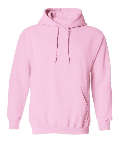 Sudadera Capucha / Cangurera 50-50 Color Rosa Unisex