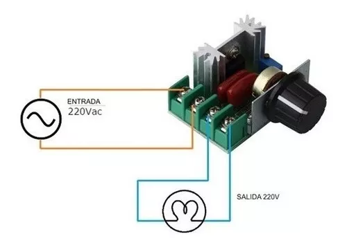 Regulador De Velocidad Variador Dimmer Potencia 2000w 220v