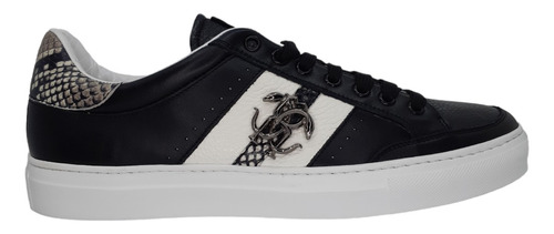  Roberto Cavalli Tenis Monogram Leather Sneakers 10701