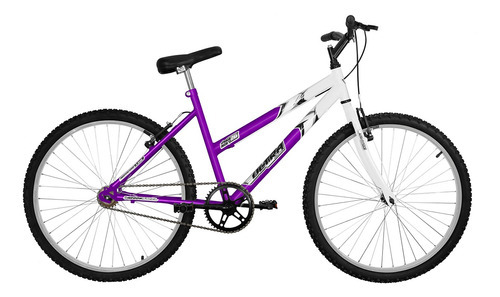 Bicicleta Aro 26 Ultra Bikes Bicolor Feminina Sem Marcha Cor Lilás