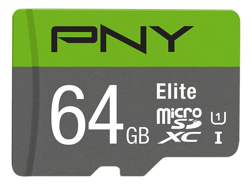 Pny Memoria Micro Sd 64gb Clase 10 U1  Elite Uhs-i P-sdux64u