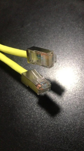 Imagem 3 de 6 de Kit Com 10 Cabos De Rede Path Cord Cat5e Rj45 3mts Yellow