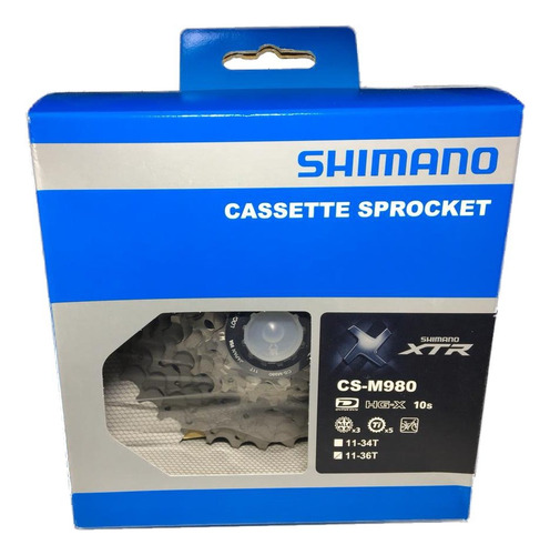 Cassete Shimano Xtr Cs-m980 11/36 10 Velocidades Titanio Mtb