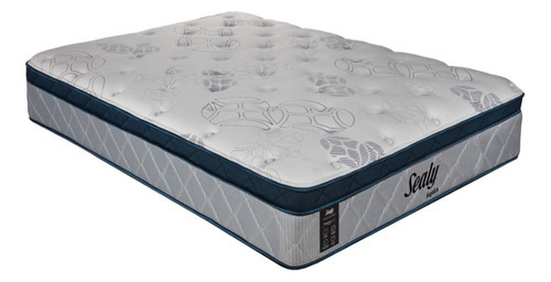 Colchón King Size De Espumas Sealy Agata 26cm Firme Color Gris