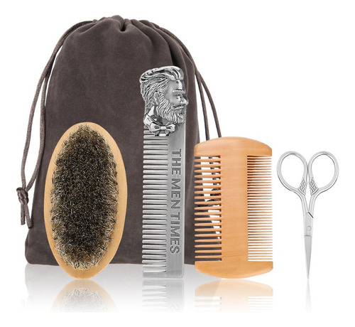 Q Kit De Modelado De Barba, Juego De Cepillos De Barba