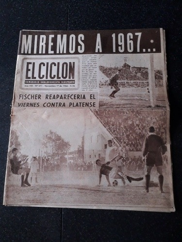 Revista El Ciclón 1 11 1966 Fútbol San Lorenzo Fischer Rendo