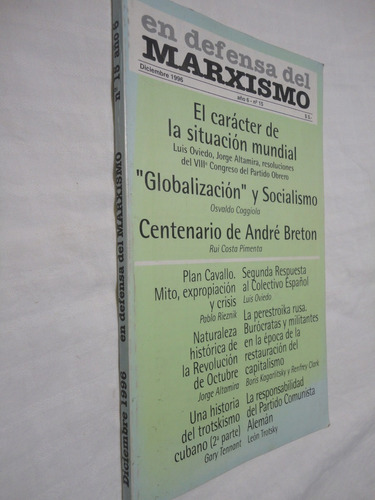 En Defensa Del Marxismo - Nro 15 Diciembre De 1996