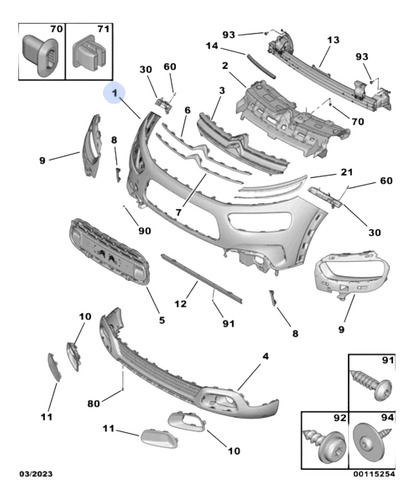 Para-choque Dianteiro C4 Cactus 2021/22