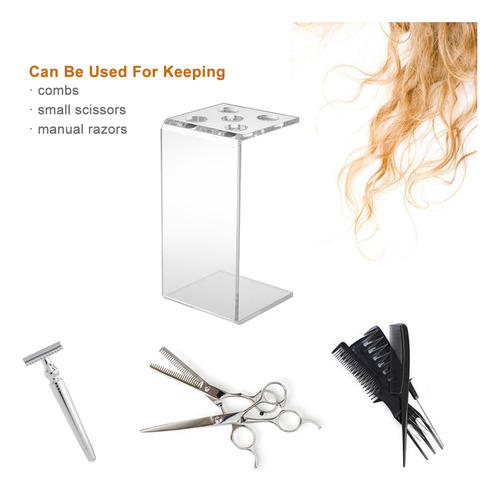 Soporte Profesional Para Tijeras Y Peines De Pelo, Acrílico