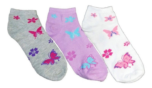 Imagem 2 de 8 de Kit 12 Pares Meias Soquete Adulto Femininas