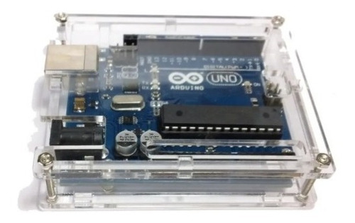 Imagen 2 de 2 de Caja Acrílico Para Arduino Uno