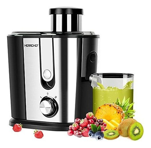 Extractor De Jugo Centrifugo Boca Ancha Herrchef 600 W